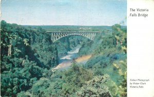 The Victoria Falls Bridge 1962 postcard 