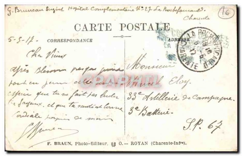 Old Postcard La Rochefoucauld