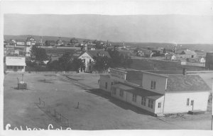 J40/ Calhan Colorado RPPC Postcard c1910 Gates Store Hotel Homes 270