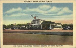 Houston TX 3703 S Main Christie's Roadisde Linen Postcard