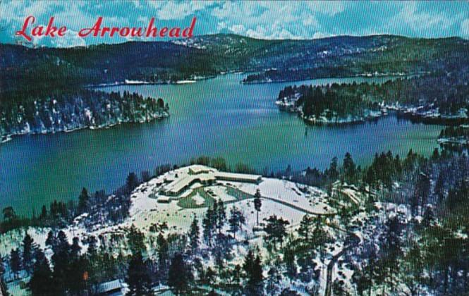 California Lake Arrowhead In San Bernardino Mountains Showning Santa Anita Ho...