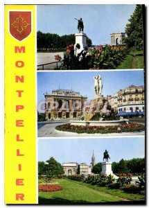 Postcard Modern Montpellier Herault Peyrou Gardens Graces the kings