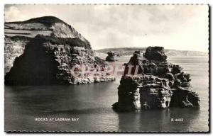 Old Postcard Rocks At Ladram Bay