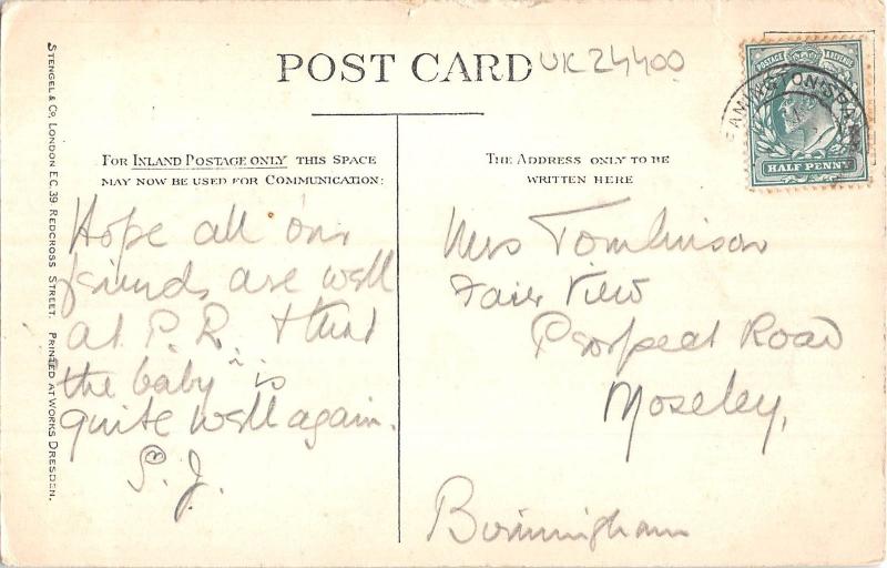 uk24400 caesars tower warwick castle real photo uk