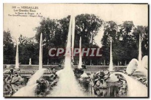 Old Postcard Versailles Grandes Eaux Basin Dragon A P