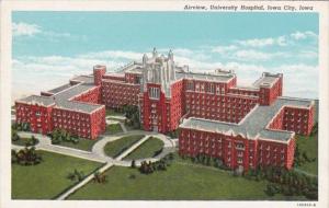 Iowa Iowa City Aerial View University Hospital Curteich