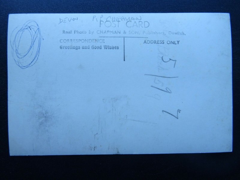 Devon SHALDON The Ness Beach - Old RP Postcard by Chapman & Son