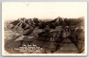 Badlands SD RPPC Big Foot Pass South Dakota Real Photo Postcard B37