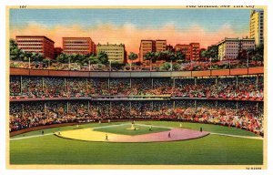 Postcard STADIUM SCENE New York City New York NY AQ7486