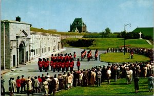 Gaurds Retreat Royal 22e Regiment La Citadelle Quebec Canada VTG Postcard UNP 