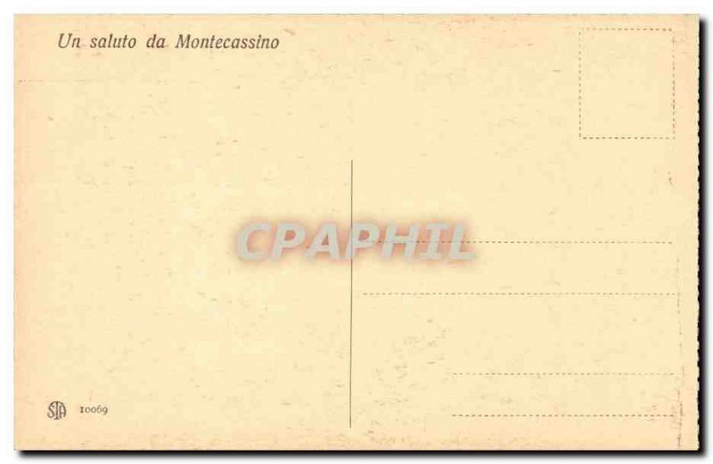 Italy Italia Old Postcard Montecassino Tomba di Benedetto S E S Scholastica