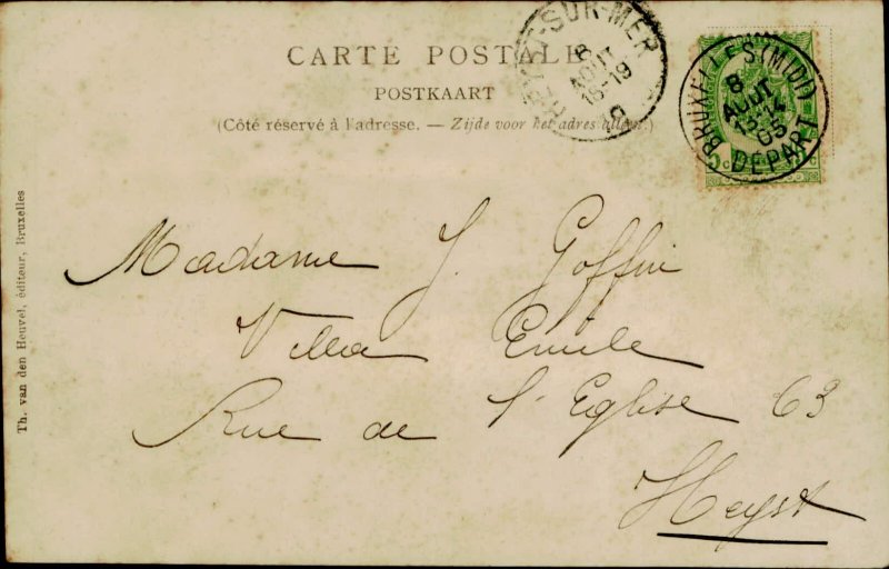 B576 Belgium Brussels church 1905