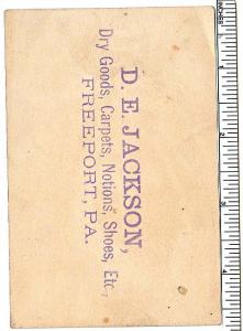 Domestic Sewing Machine - D.E. Jackson, Freeport, PA