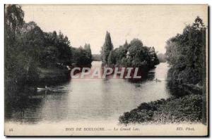Old Postcard Bois De Boulogne Grand Lake