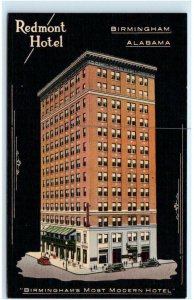 BIRMINGHAM, AL Alabama ~ Roadside REDMONT HOTEL  c1930s Cars Linen Postcard