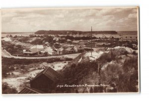 Sandbanks Brownsea Island England RPPC Real Photo 1930-1950 General View