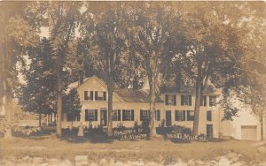 H90/ Webb's Mills Maine RPPC Postcard c1910 J.B. Winslow Home  116