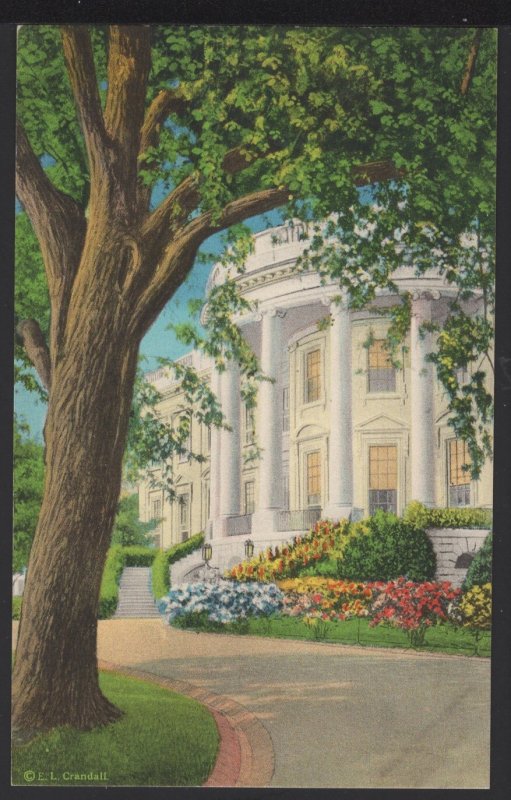 DC WASHINGTON White House, South Porch and President's Garden ~ DB