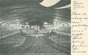 Auditorium Interior OCEAN GROVE, NJ Monmouth County c1900s Vintage Postcard