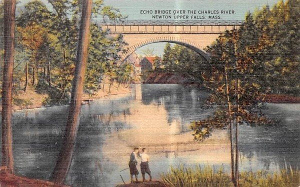Echo Bridge in Newton, Massachusetts over the Charles River, Newton Upper Falls.