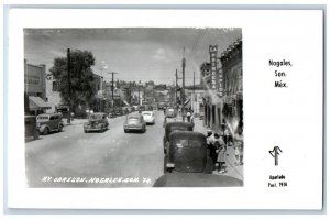 Nogales Sonora Mexico Postcard Obregon Avenue c1950's Vintage RPPC Photo