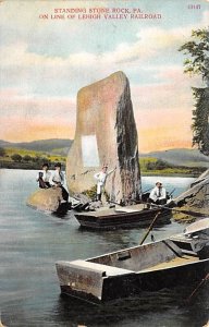 Standing Stone Rock on Line of Lehigh Valley Railroad - Standing Stone, Penns...