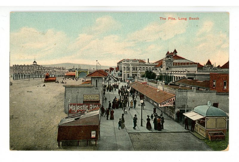 CA - Long Beach. The Pike, Roller Coaster, Amusements ca 1909