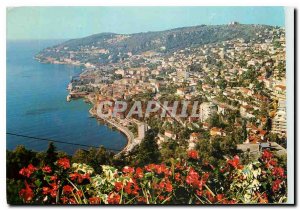 Modern Postcard The French Riviera Villefranche sur Mer General view dominate...