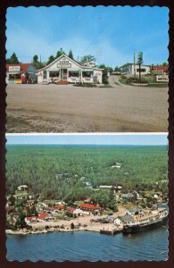 h1216 - SOUTH BAYMOUTH Ontario Postcard 1960s Manitoulin Island. Wigwam Motel