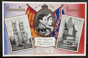 Mint England Postcard Souvenir Of Their Majesty King George VI Coronation PPC