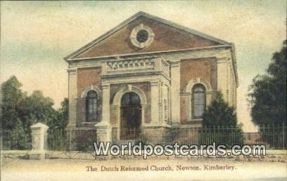 Dutch Reformed Church, Newton Kimberley South Africa Writing on back 