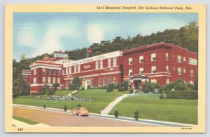 Hot Springs National Park AR~Leo N Levi Memorial Hospital~Vintage Linen Postcard