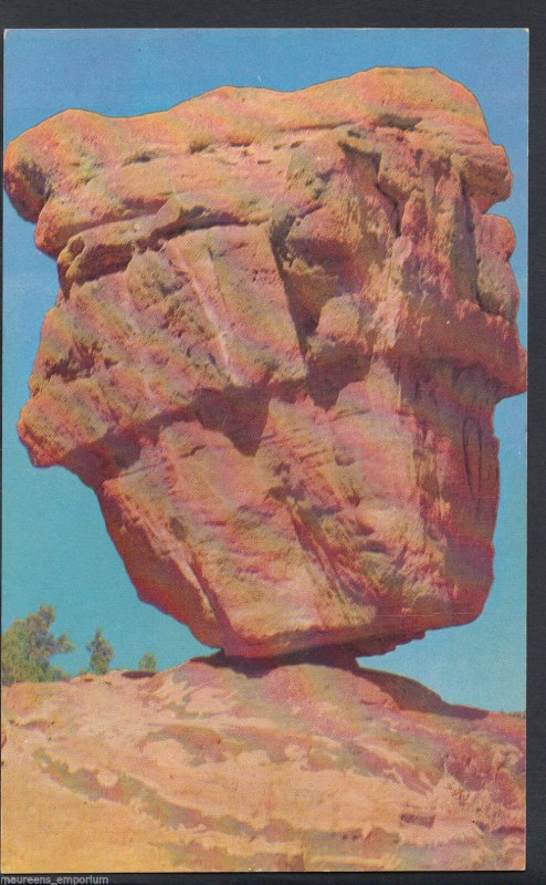 America Postcard - Balanced Rock, Garden of The Gods, Colorado Springs  RT1134