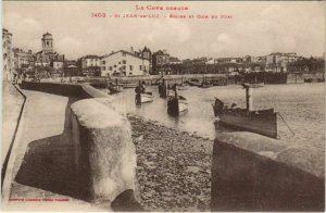 CPA St Jean de Luz Eglise et Coin du Port FRANCE (1123595)