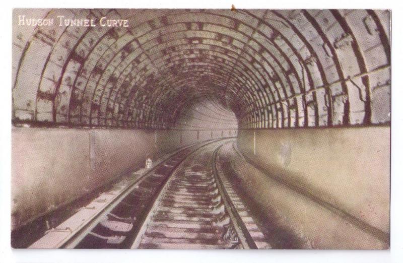 Hudson Tunnel Curve New York NY Vintage ca 1910 Postcard