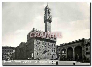 Postcard Modern Place Firenze Signoria Square Palazzo Vecchio