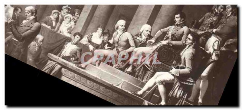 Postcard Ancient History Napoleon Bonaparte 1 Museum Versailles chaired the C...