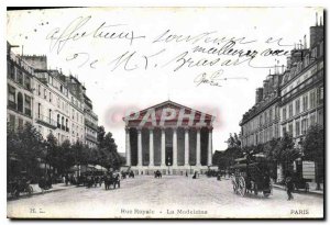 Postcard Old Royal Street La Madeleine Paris