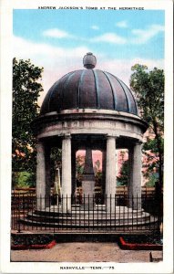 Andrew Jacksons Tomb Hermitage Nashville TN Tennessee WB Postcard UNP VTG Unused