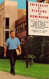 Birmingham Alabama University Sign Vintage Postcard AA62144