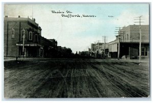 1910 Main Street View Harness Buggy Co. Stafford Kansas KS Antique Postcard