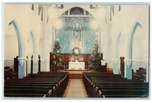 1968 Trinity Lutheran Church Chestnut Ave. Interior Green Bay Wisconsin Postcard