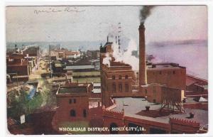 Panorama Wholesale District Sioux City Iowa postcard