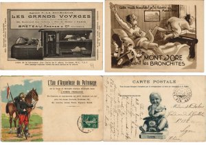 ADVERTISING PUBLICITÉ with BETTER 110 Vintage Postcards Pre-1940 (L4542)