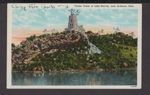 Oklahoma near Ardmore - Tucker Tower at Lake Murray - LINEN
