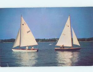 Surface Wear Pre-1980 BEAUTIFUL OLD SAILBOATS Long Island - Aquabogue NY hp5678