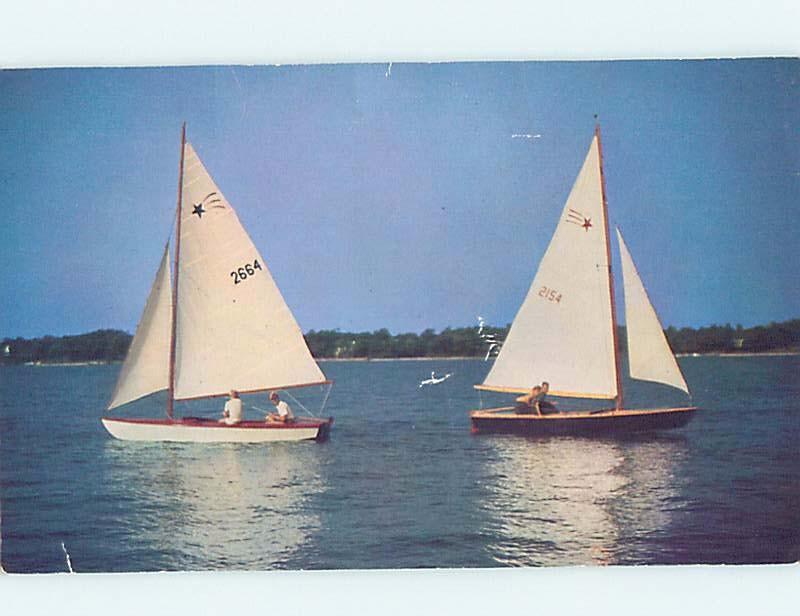 Surface Wear Pre-1980 BEAUTIFUL OLD SAILBOATS Long Island - Aquabogue NY hp5678