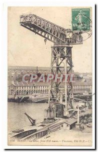 Brest Old Postcard fierce Crane 150 tons