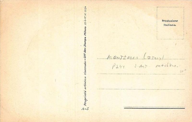 Signed M. Montedoro Beautiful Art Deco Woman Lounging Postcard