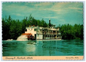Fairbanks Alaska Postcard Binkley Stern Wheeler Discovery II Chena c1960 Vintage